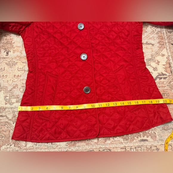 Burberry Red Quilted Puffer Jacket - Picture 8 of 17